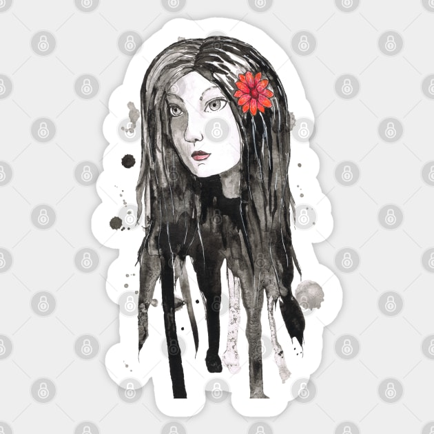 Wild dripping girl Sticker by Bwiselizzy